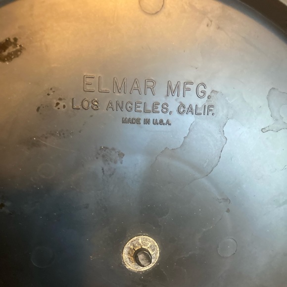 Vintage Elmar Mfg. Ice Bucket Cork Leather Mid-Century Modern Drink Container - Picture 4 of 5